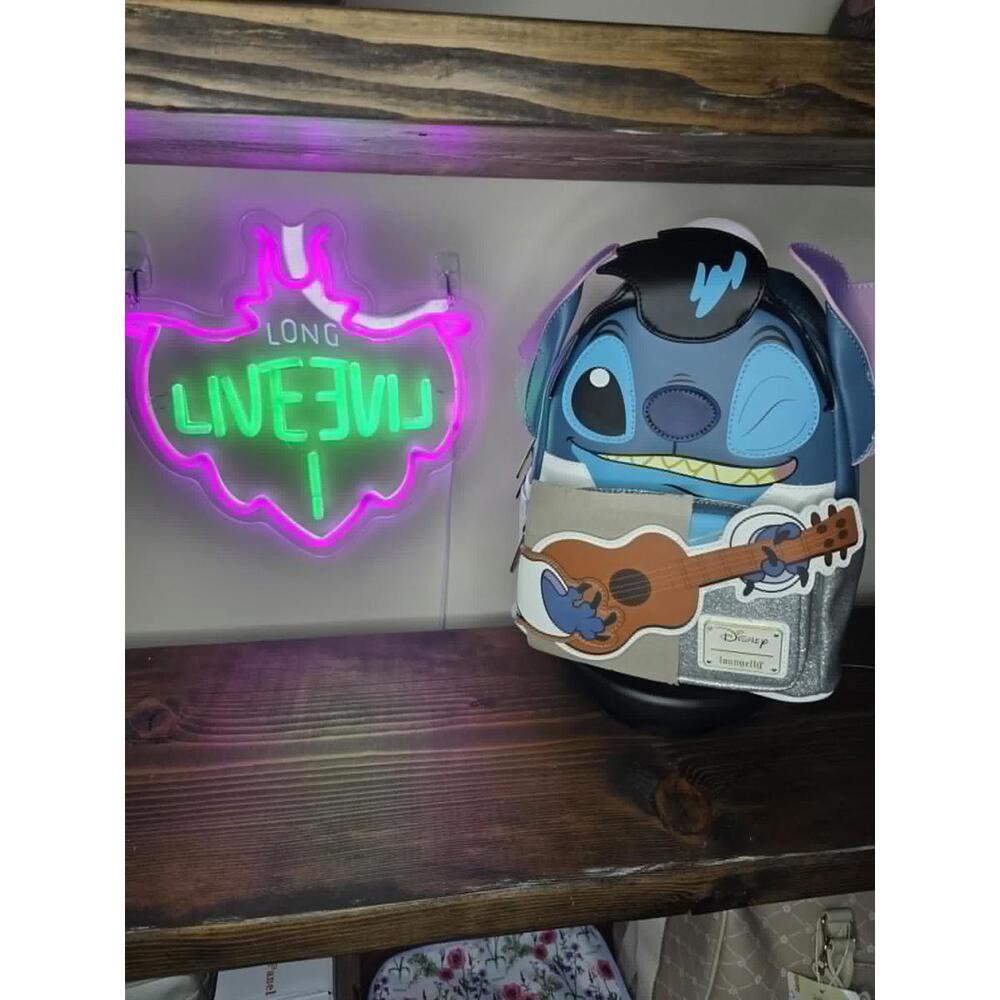 NWT Loungefly Disney Stitch Elvis Guitar Mini Backpack